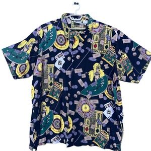 King Size Button Up Shirt‎ Green 4X